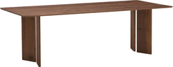 ELIANA Tisch - Dunkelbraun / B: 220.0 cm x T: 95.0 cm x H: 75.0 cm