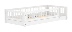 Flexa WHITE Montessori Einzelbett - Weiss / B: 210.0 cm x T: 101.5 cm x H: 47.0 cm
