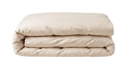 ORCHID Satin-Duvetbezug 200x210 cm - Beige / B: 210.0 cm x H: 200.0 cm