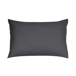 FUME Satin-Kissenbezug 65x100 cm - Anthrazit / B: 100.0 cm x H: 65.0 cm