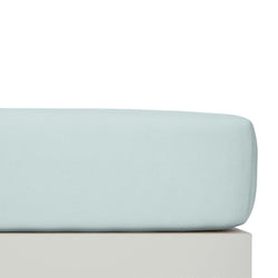 Lenzuolo con angoli CHIRO 180x200 cm - Blu ghiaccio / L: 200,0 cm x A: 30,0 cm x L: 180,0 cm