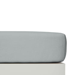 Lenzuolo con angoli BREEZE 160x200 cm - Blu-grigio / L: 200,0 cm x A: 30,0 cm x L: 160,0 cm