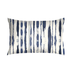 Taie d'oreiller en satin INDIGO 65 x 100 cm - Bleu / L : 100,0 cm x H : 65,0 cm