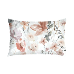 Taie d'oreiller en satin BLOSSOM 65 x 100 cm - Rose / L : 100,0 cm x H : 65,0 cm