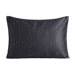 Taie d'oreiller STRADA en satin 50 x 70 cm - Anthracite / L : 70,0 cm x H : 50,0 cm