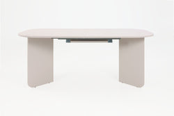 Tom Tailor ROUNDED PLUS Tisch - Light-Taupe / B: 180-260 cm x T: 90 cm x H: 76 cm
