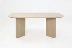 Table ROUNDED de Tom Tailor - Chêne clair / L : 180 cm x P : 90 cm x H : 76 cm