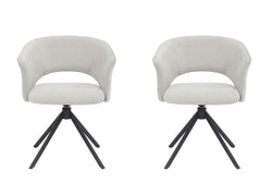 Set di 2 poltrone con braccioli Tom Tailor CURVY - Sunny-Sand / L: 61,5 cm x P: 59 cm x A: 78,5 cm