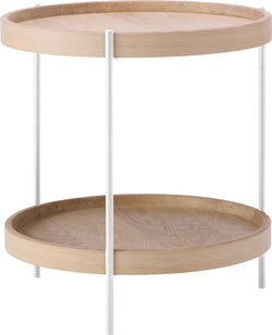 MALA Beistelltisch - weiss / B: 44.0 cm x T: 44.0 cm x H: 48.0 cm