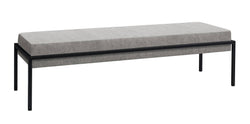 HASENA PATO Bank - Pace Light Grey / B: 144 cm x T: 44 cm x H: 38 cm