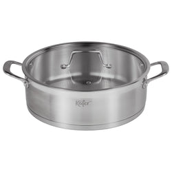 KÄFER Servierpfanne - Silberfarbig / Durchmesser: 28.0 cm