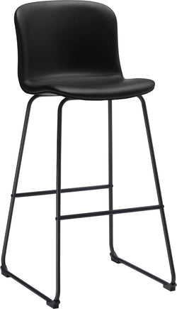 Sgabello da bar GIANNI - Nero / L: 49,0 cm x P: 52,0 cm x A: 107,0 cm