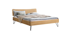Lit HASENA LOUNGE - Marron clair / L : 140,0 cm x P : 200,0 cm