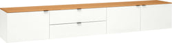 TILL Lowboard - Weiss / Eiche / B: 252.0 cm x T: 41.0 cm x H: 40.0 cm