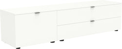TILL Lowboard - Weiss / B: 168.0 cm x T: 41.0 cm x H: 42.0 cm