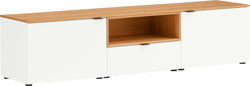 TILL Buffet basso - Bianco / Quercia / L: 168.0 cm x P: 41.0 cm x A: 38.4 cm