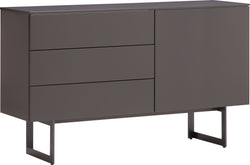 TILL Sideboard - Dunkelgrau / B: 140.0 cm x T: 41.0 cm x H: 83.8 cm