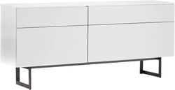 Credenza TILL - Grigio chiaro / L: 196.0 cm x P: 41.0 cm x A: 83.8 cm