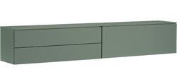 TILL Lowboard - Grün / B: 224.0 cm x T: 41.0 cm x H: 39.6 cm