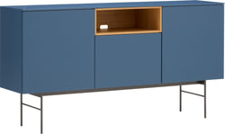 TILL Sideboard - Blau / B: 168.0 cm x T: 41.0 cm x H: 88.8 cm