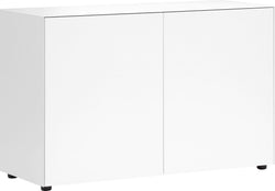 Credenza LUX - L: 120,0 cm x P: 46,0 cm x A: 74,5 cm / Bianco