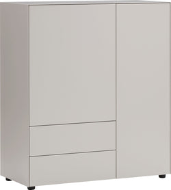 Credenza alta LUX - Taupe / L: 100,0 cm x P: 46,0 cm x A: 111,5 cm