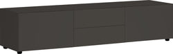 LUX Lowboard - Anthrazit / B: 180.0 cm x T: 46.0 cm x H: 37.5 cm