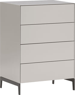 LUX Kommode - Taupe / B: 60.0 cm x T: 46.0 cm x H: 86.5 cm