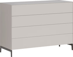 LUX Kommode - Taupe / B: 120.0 cm x T: 46.0 cm x H: 86.5 cm