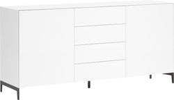 LUX Sideboard - Weiss / B: 180.0 cm x T: 46.0 cm x H: 86.5 cm