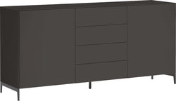 LUX Sideboard - Anthrazit / B: 180.0 cm x T: 46.0 cm x H: 86.5 cm