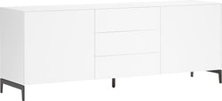 LUX Lowboard - Weiss / B: 180.0 cm x T: 46.0 cm x H: 68.0 cm