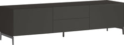 LUX Buffet bas - Anthrazit / L: 180.0 cm x P: 46.0 cm x H: 49.5 cm