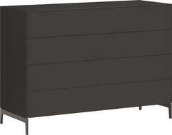 LUX Kommode - Anthrazit / B: 120.0 cm x T: 46.0 cm x H: 86.5 cm