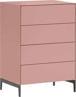 LUX Kommode - Rosa / B: 60.0 cm x T: 46.0 cm x H: 86.5 cm