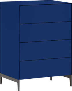 LUX Kommode - Blau / B: 60.0 cm x T: 46.0 cm x H: 86.5 cm