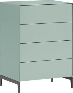 LUX Kommode - Hellblau / B: 60.0 cm x T: 46.0 cm x H: 86.5 cm