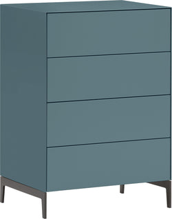 LUX Kommode - Mittelblau / B: 60.0 cm x T: 46.0 cm x H: 86.5 cm