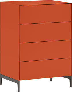 LUX Kommode - Orange / B: 60.0 cm x T: 46.0 cm x H: 86.5 cm