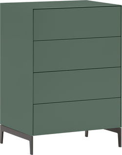 LUX Kommode - Grün / B: 60.0 cm x T: 46.0 cm x H: 86.5 cm
