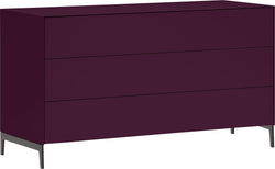 LUX Commode - aubergine / L: 120.0 cm x P: 46.0 cm x H: 68.0 cm