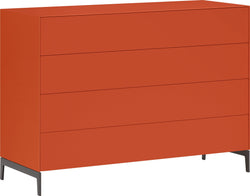 LUX Commode - Orange / L: 120.0 cm x P: 46.0 cm x H: 86.5 cm
