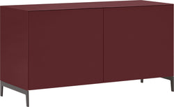 Buffet LUX - rouge foncé / L: 120.0 cm x P: 46.0 cm x H: 68.0 cm