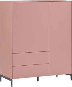LUX Highboard - Rosa / B: 100.0 cm x T: 46.0 cm x H: 123.5 cm