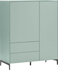 LUX Highboard - Hellblau / B: 100.0 cm x T: 46.0 cm x H: 123.5 cm
