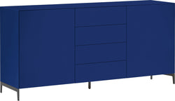 LUX Sideboard - Blau / B: 180.0 cm x T: 46.0 cm x H: 86.5 cm