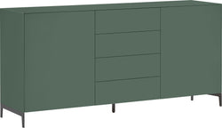 Buffet LUX - Grün / L: 180.0 cm x P: 46.0 cm x H: 86.5 cm