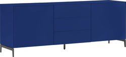LUX Lowboard - Blau / B: 180.0 cm x T: 46.0 cm x H: 68.0 cm