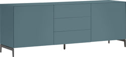 LUX Buffet basso - Blu medio / L: 180.0 cm x P: 46.0 cm x A: 68.0 cm