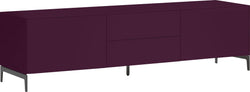 LUX Lowboard - Aubergine / B: 180.0 cm x T: 46.0 cm x H: 49.5 cm